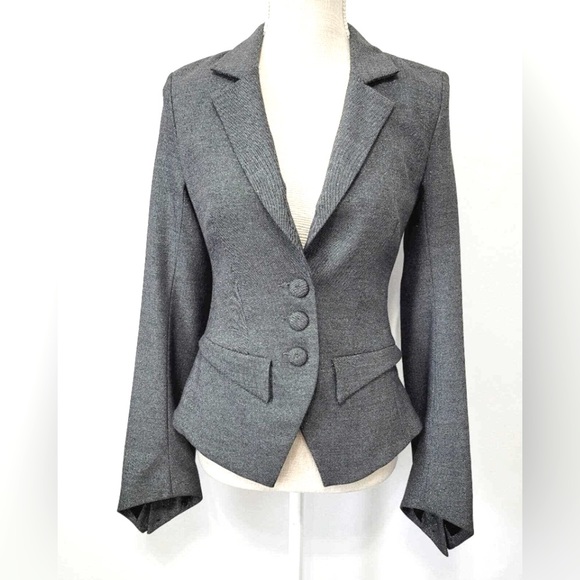 Office professional coat Black Halo Hugo Fitted Blazer Size S - Picture 1 of 8